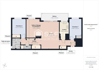  Appartement � vendre 4 pi�ces 74 m�