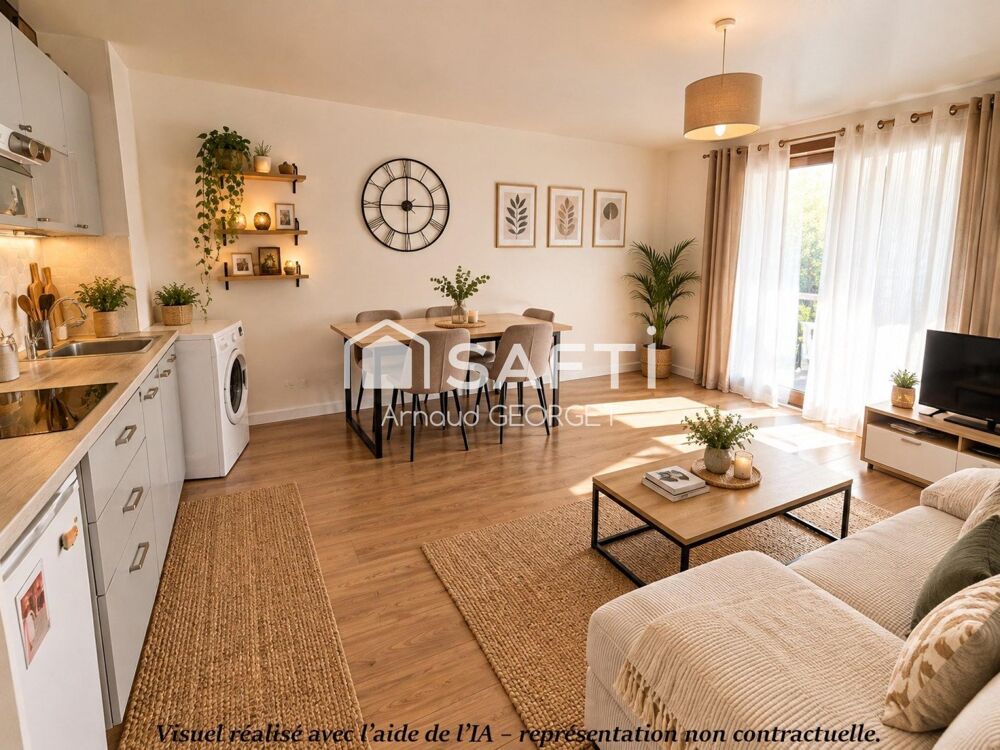 Studio 32 m² avec balcon, parking et cave