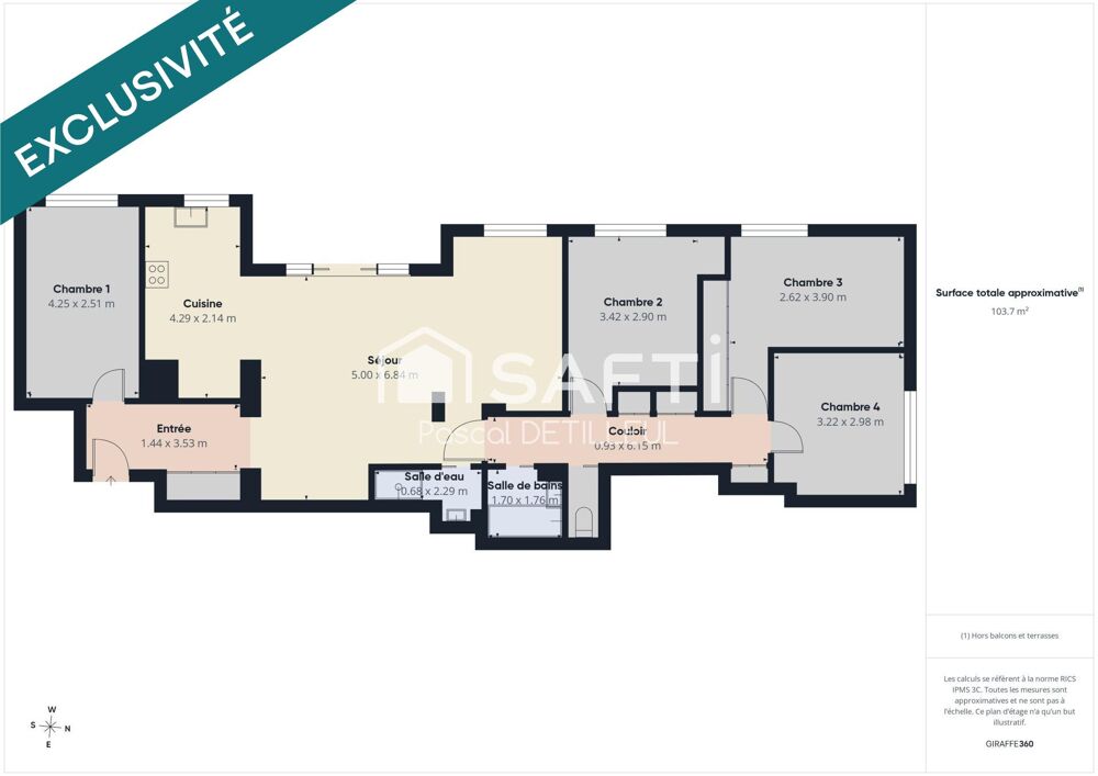 SAINT-CLOUD - Val d'Or Appartement 6 pièces 104m2