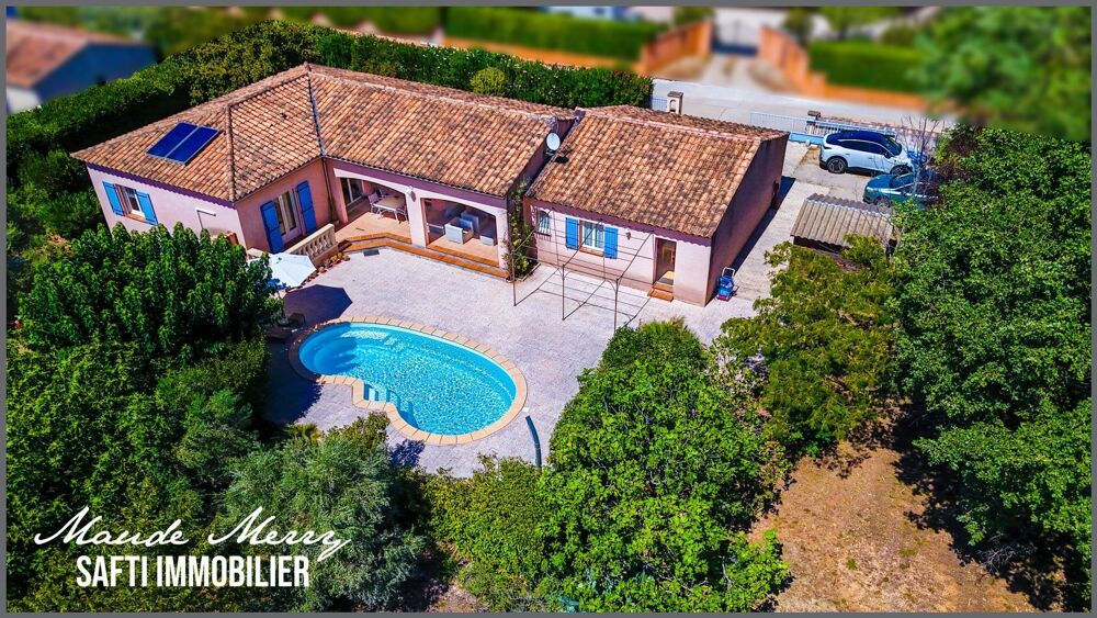 Vente Maison Villa de plain-pied d'environ 115 m2 - studio indépendant de 20 m2 - double garage de 40 m2 - piscine - terrain plat et clôturé Gareoult