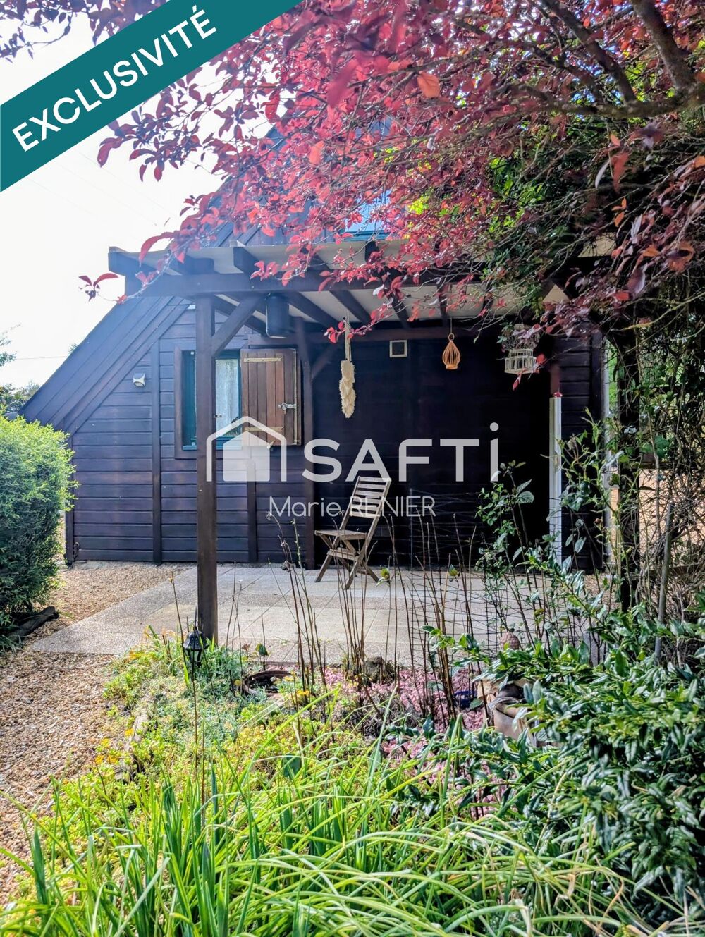 Vente Maison EN EXCLUSIVITÉ – Maison en bois avec jardin dans le bourg de Vaulandry Vaulandry