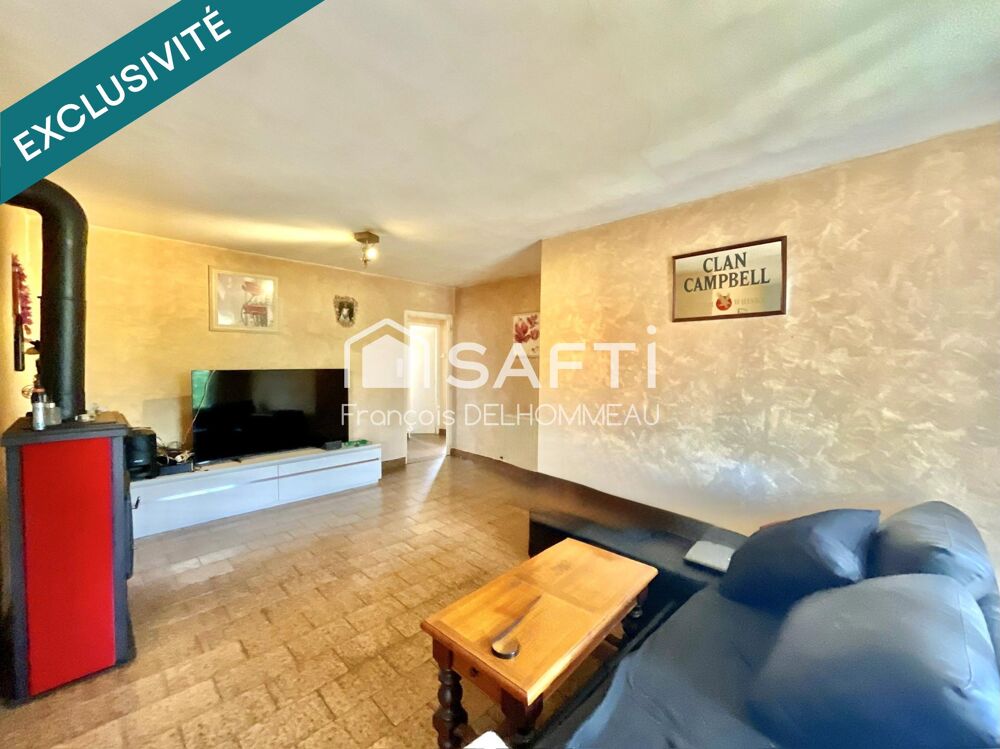 Maison de plain-pied 80m2, 3 chambres et garage