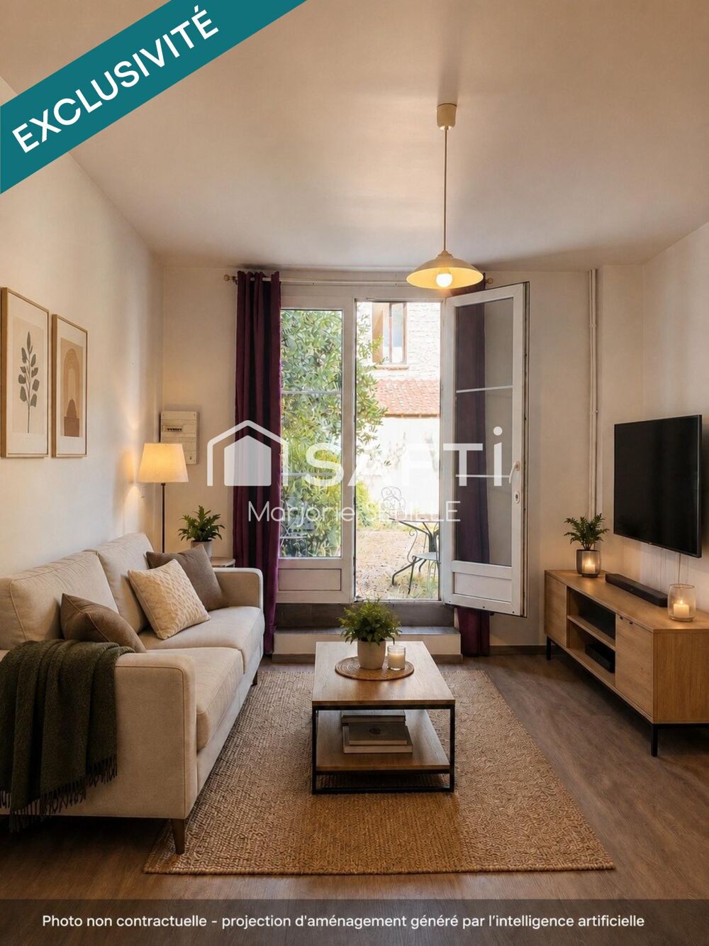 Studio mezzanine avec jardin privatif à deux pas du Champ-de-Mars