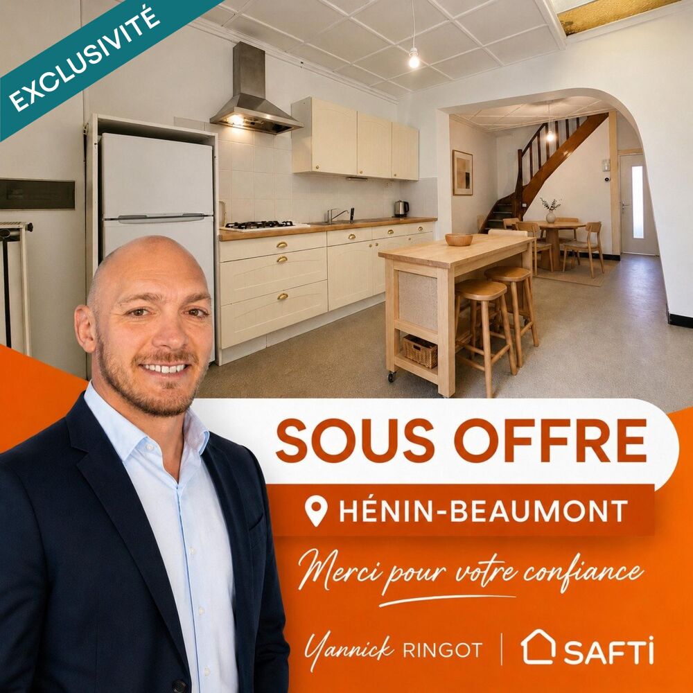 Vente Maison Hypercentre : maison, jardin, garage, double accès Henin-beaumont