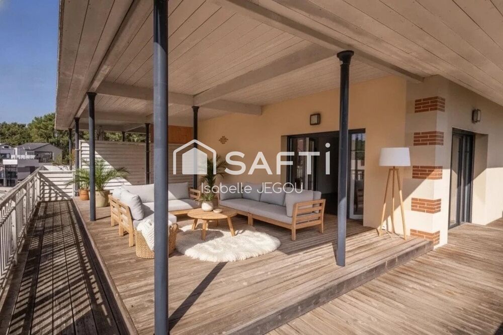 Bel appartement avec sa terrasse sud-ouest et ses grands espaces de vie lumineux