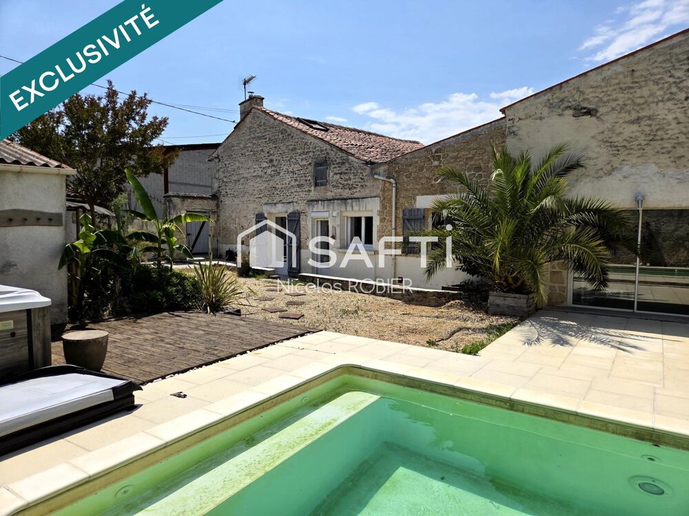 Vente Maison Lumineuse maison en pierre quatre chambres dont une en rdc, piscine, garage!! Gibourne