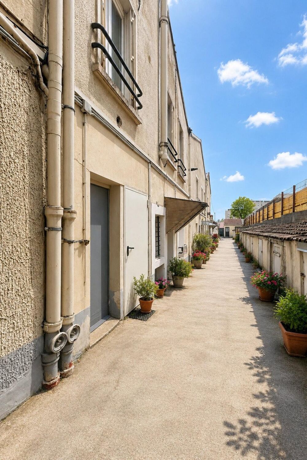 Duplex atypique au dernier étage, au calme absolu, à deux pas des Lilas et du métro ligne 11.