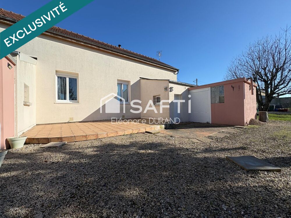 Proche Fismes Maison 136m2 confort de plain-pied 4 chambres 2000m2 de jardin