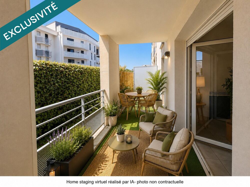 le Bouscat - T2 de 41 m2 avec terrasse et parking.