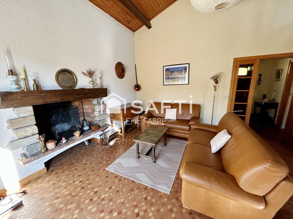 Vente Maison Maison salon salle manger 3 chambres, mezzanine, sous-sol complet, jardin, terrasse, garage Aussillon