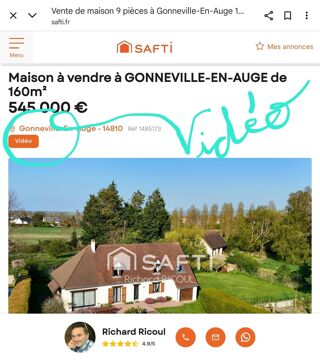  Maison � vendre 9 pi�ces 160 m�