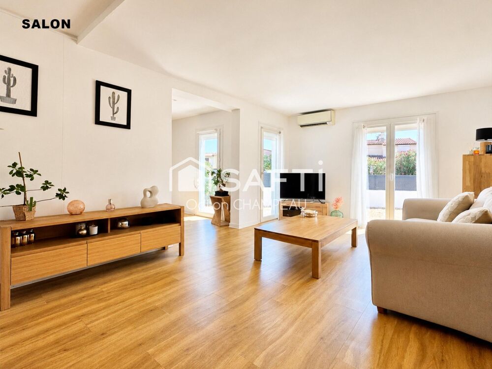 Villa moderne 114m2 - 4 Chambres- Terrain 386m2 (Piscinable) - Cabestany