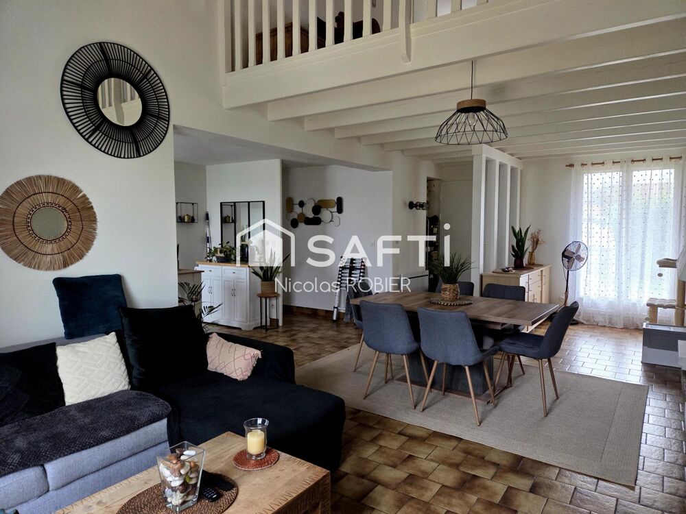 Vente Maison LUMINEUX PLAIN PIED TROIS CHAMBRES JARDIN GARAGE ! Chauray