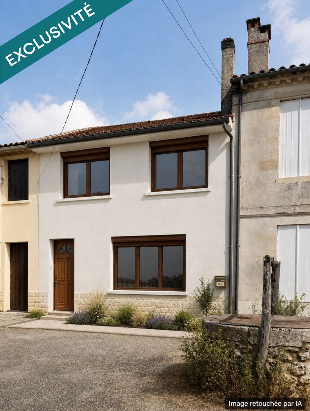 Agréable maison en pierre de 110 m² et jardin