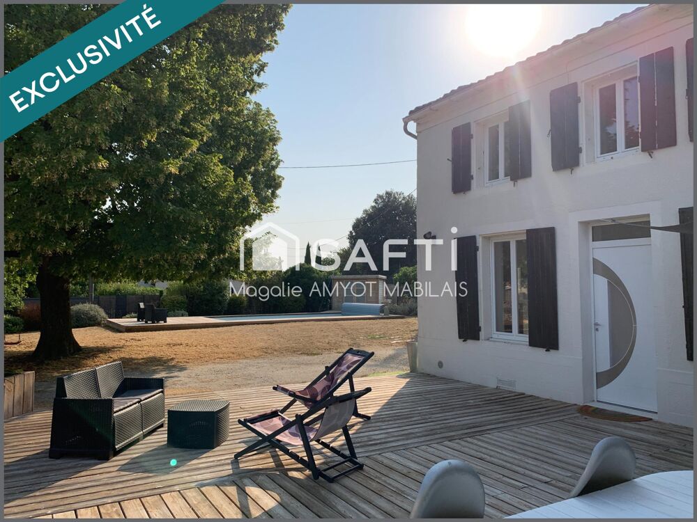 Jolie charentaise rénovée avec piscine proche Cognac