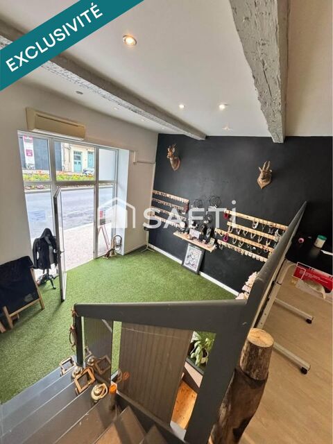   Local commercial 56m² avec vitrine, climatisé 