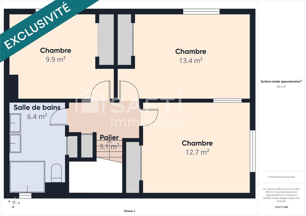 Vente Maison PESSAC – Maison familiale de 95 m² avec garage, terrasse et stationnements Pessac