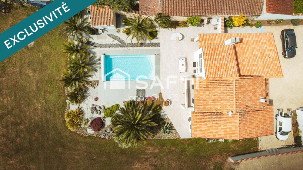Maison avec piscine, dépendance et grand espace