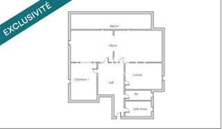  Appartement � vendre 3 pi�ces 65 m�