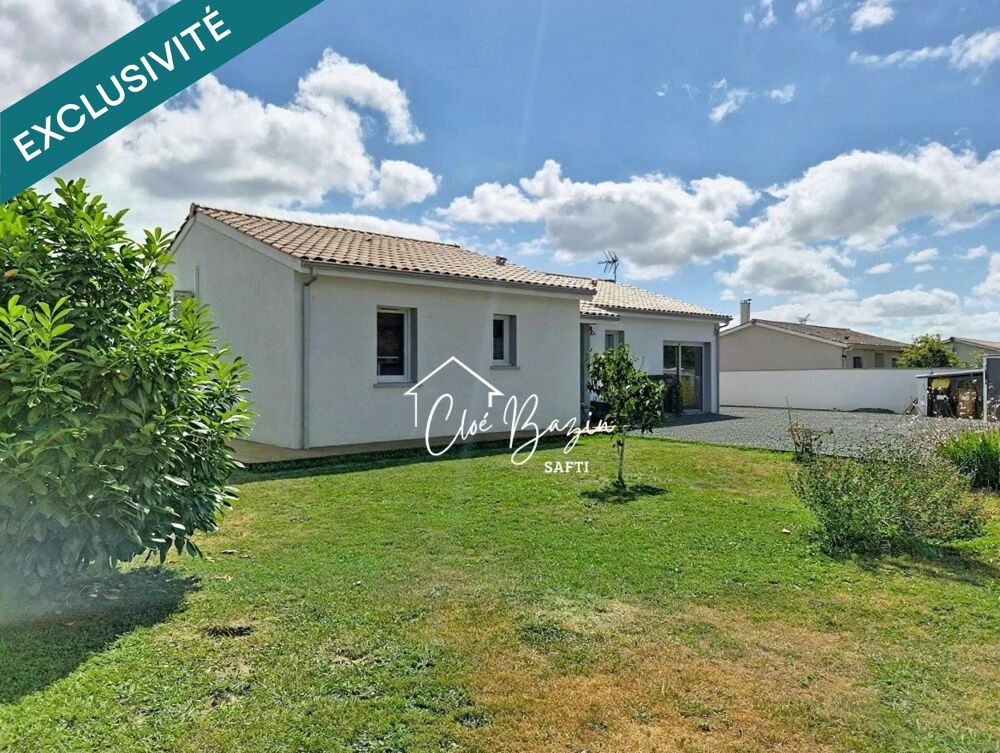 Maison individuelle plain pied 4 chambres et jardin sans travaux