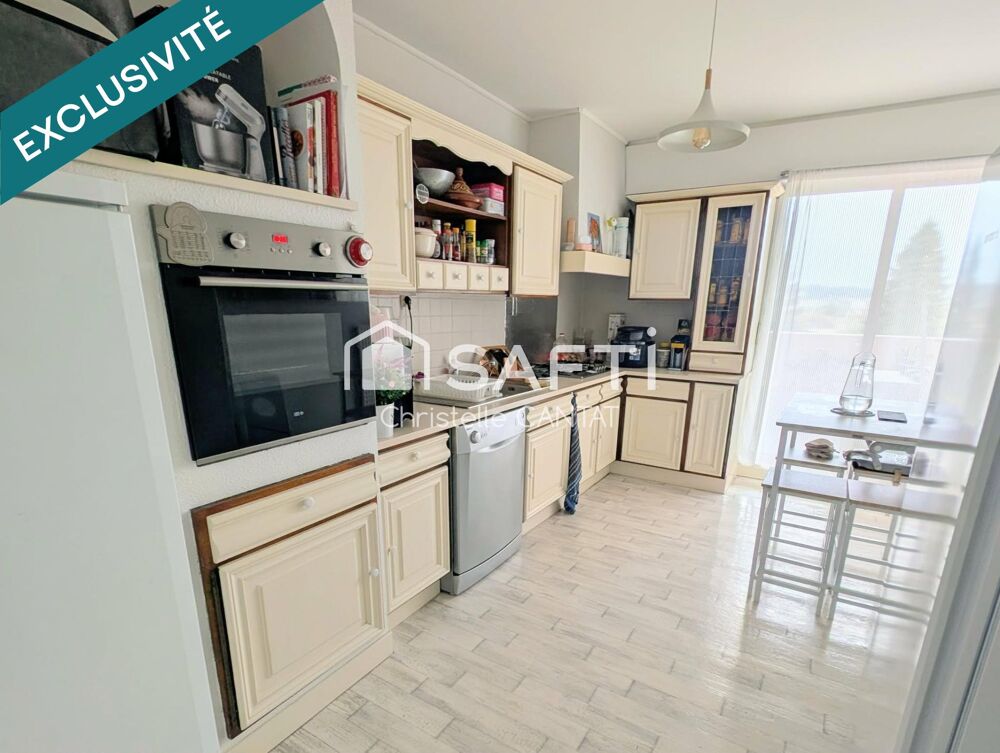 Appartement F4, double séjour, 3 chambres, cave