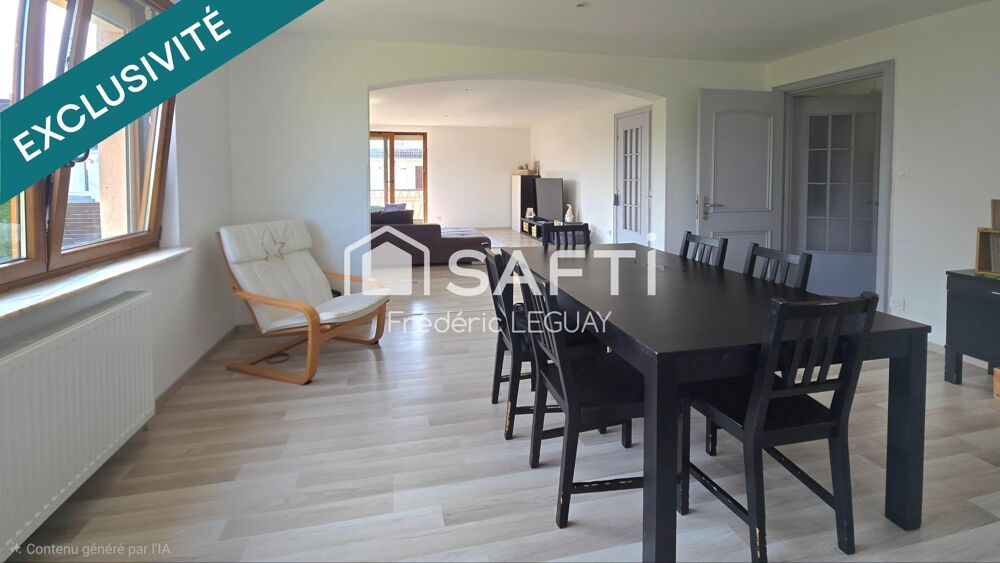 Appartement rénové avec jardin, cave et garage