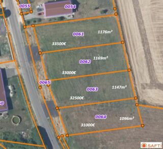  Terrain � vendre 1169 m�