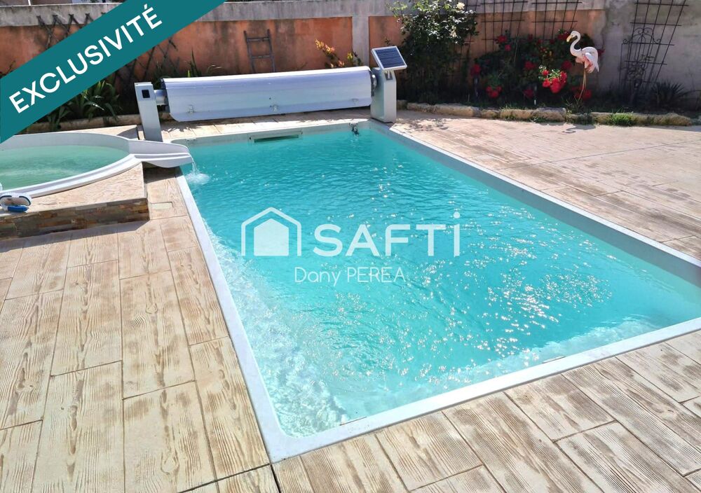 Vente Maison Villa avec piscine, jacuzzi, jardin et garage. Saint-laurent-d'aigouze