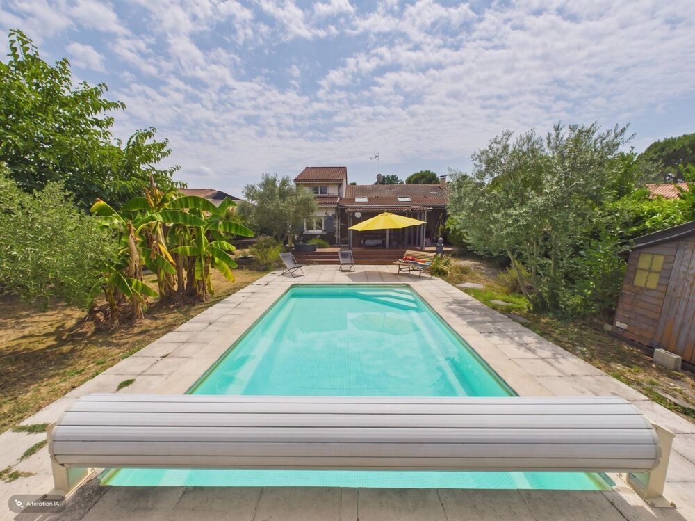 Maison 4 chambres avec piscine, garage et chalet à Cestas Gazinet