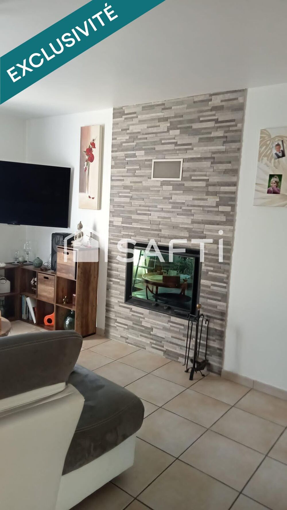 Belle maison de 115 m2 sur terrain de 1600 m2 ; toute équipée et prete à vivre