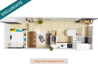  Appartement � vendre 1 pi�ce 32 m�