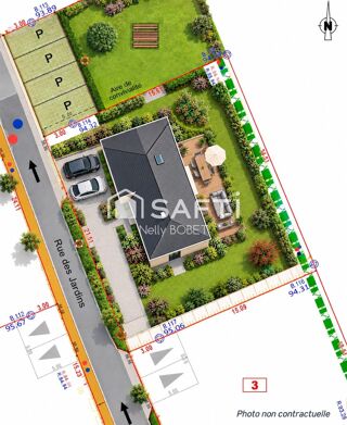 Vente Terrain Terrain à bâtir de 395 m² – Viabilisé & Libre de constructeur – Dans un mini-lotissement intimiste sans mitoyenneté ! Goven
