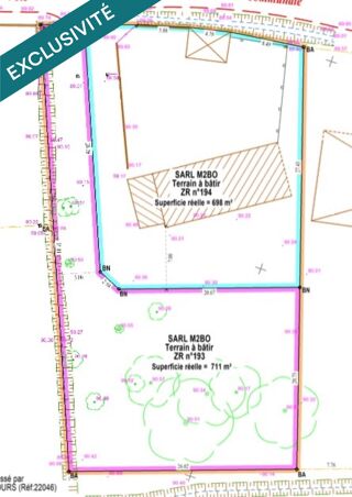  Terrain � vendre 711 m�
