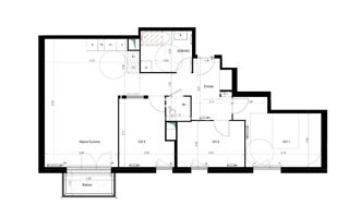  Appartement à vendre 4 pièces 82 m²