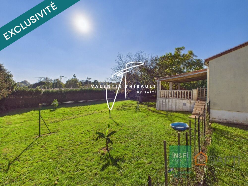 Maison plain-pied 89m² 3 chambres terrasse garage jardin de 1000m²