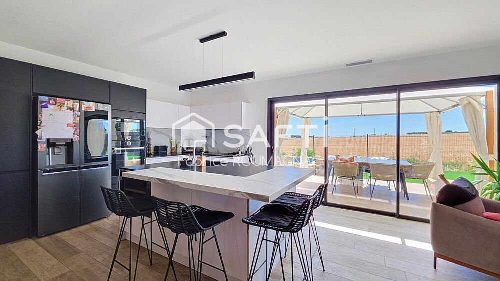 Vente Maison Villa de plain-pied de 119 m² avec quatre chambres piscine et garage Maraussan