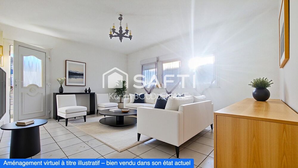 Maison individuelle de plain-pied, 3 chambres, garage, dépendance sur 440 m2 de terrain...
