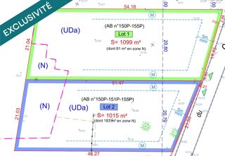  Terrain � vendre 1015 m�