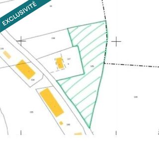  Terrain � vendre 6871 m� Fougerolles-du-plessis