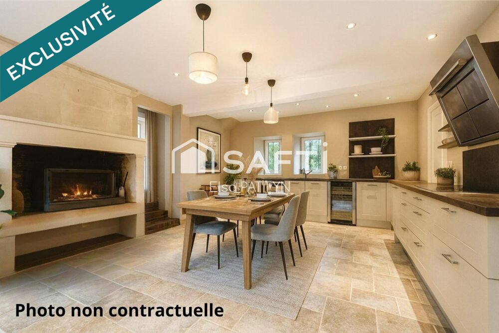 À VENDRE  MAISON DE MAÎTRE AVEC PISCINE DEPENDANCES VERGER ET PARC  PROXIMITE CAENNAISE