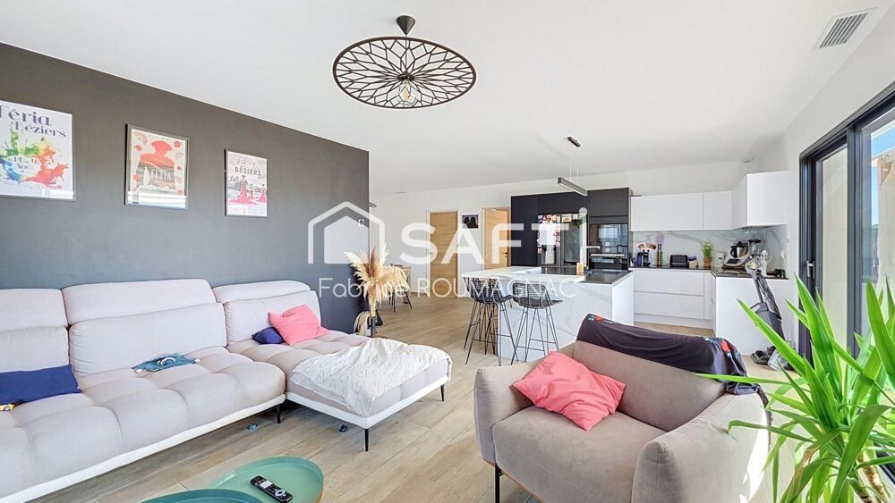 Vente Maison Villa de plain-pied de 119 m² avec quatre chambres piscine et garage Maraussan