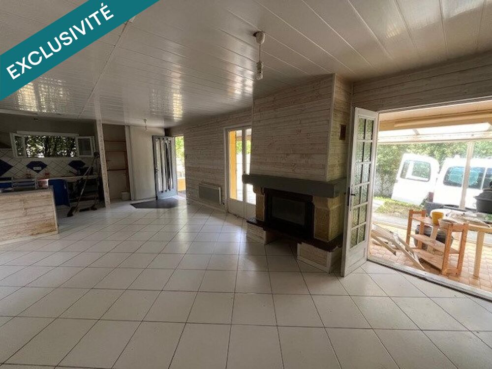 Maison 80m² 4ps, 2chs, plus véranda et double garage