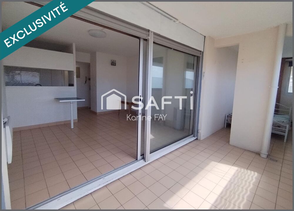 Vente Appartement 38 m² de lumière en bord de mer - Studio + vaste loggia, rare à Canet Sud Canet-en-roussillon