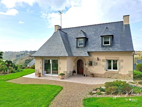   Vue sur la vallée – Vie de plain-pied – Grand terrain au calme à Lannion Maison - 6 pièce(s) - 140 m²