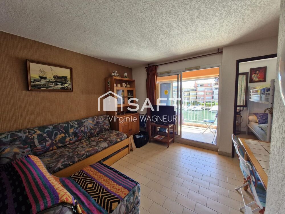 Vente Appartement Ile des Pêcheurs, studio cabine avec Vue chenal Cap d'agde