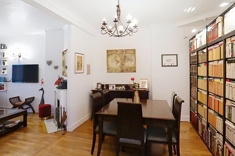 Nogent-sur-Marne hypercentre  84 m² traversant, charme de lancien, 2 chambres + bureau