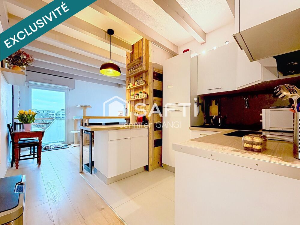 Vente Appartement 2/3P rénové en attique, au calme, proche commodités Illkirch-graffenstaden