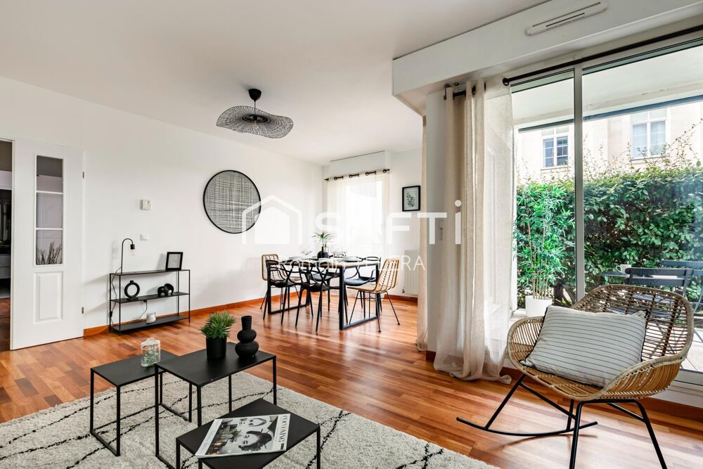 Vente Appartement Barrière du Médoc / Tivoli : appartement T3 de 77 m², avec un grand jardin et une place de parking. Bordeaux