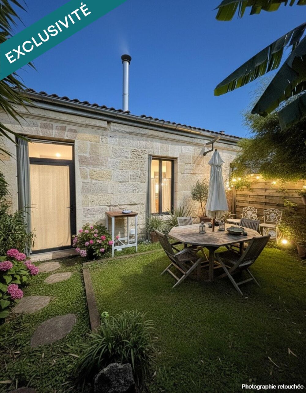 Vente Appartement Quartier Saint Seurin/ Fondaudège T2 cocooning avec Jardin sans vis a vis Bordeaux