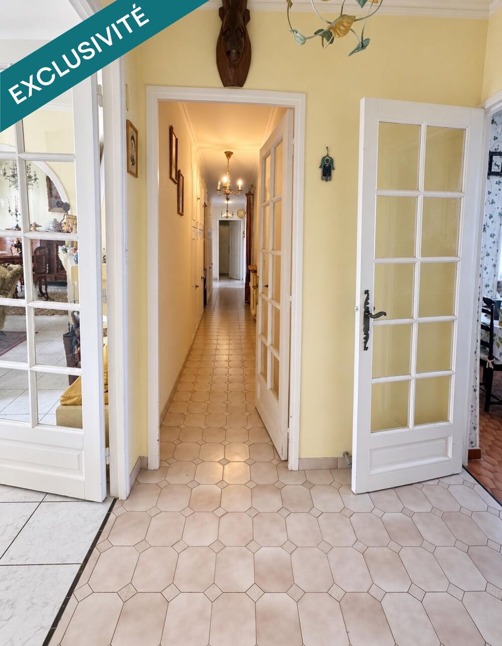 Grand T6 lumineux proche centre ville avec balcon